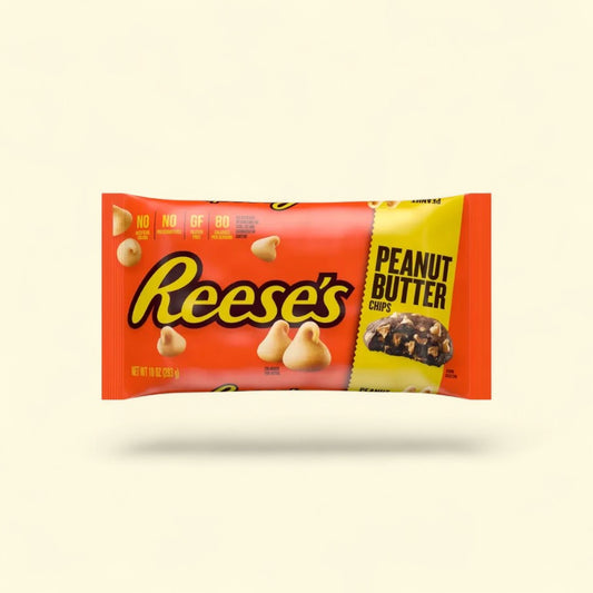 Treatspree Reese's Peanut Butter Baking Chips, 10 oz bag. Gluten-free, no artificial colors or preservatives.