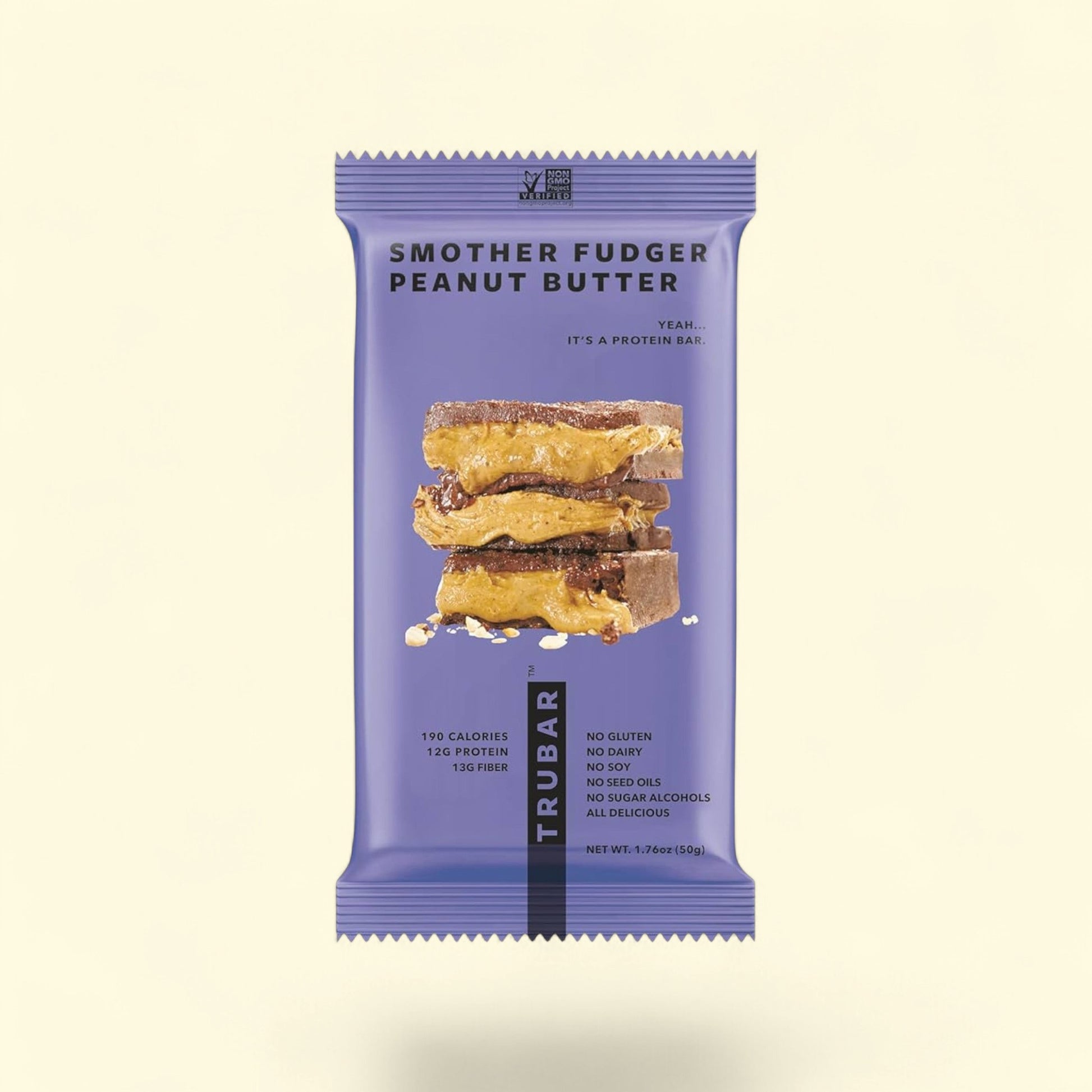 TRUBAR Protein Bar, Smother Fudger Peanut Butter, 5 Count — authentic US product shipped worldwide by Treatspree