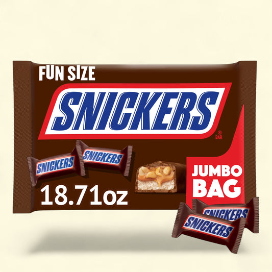 Snickers Fun Size Chocolate Bars, 18.71 oz — authentic US product shipped worldwide by Treatspree
