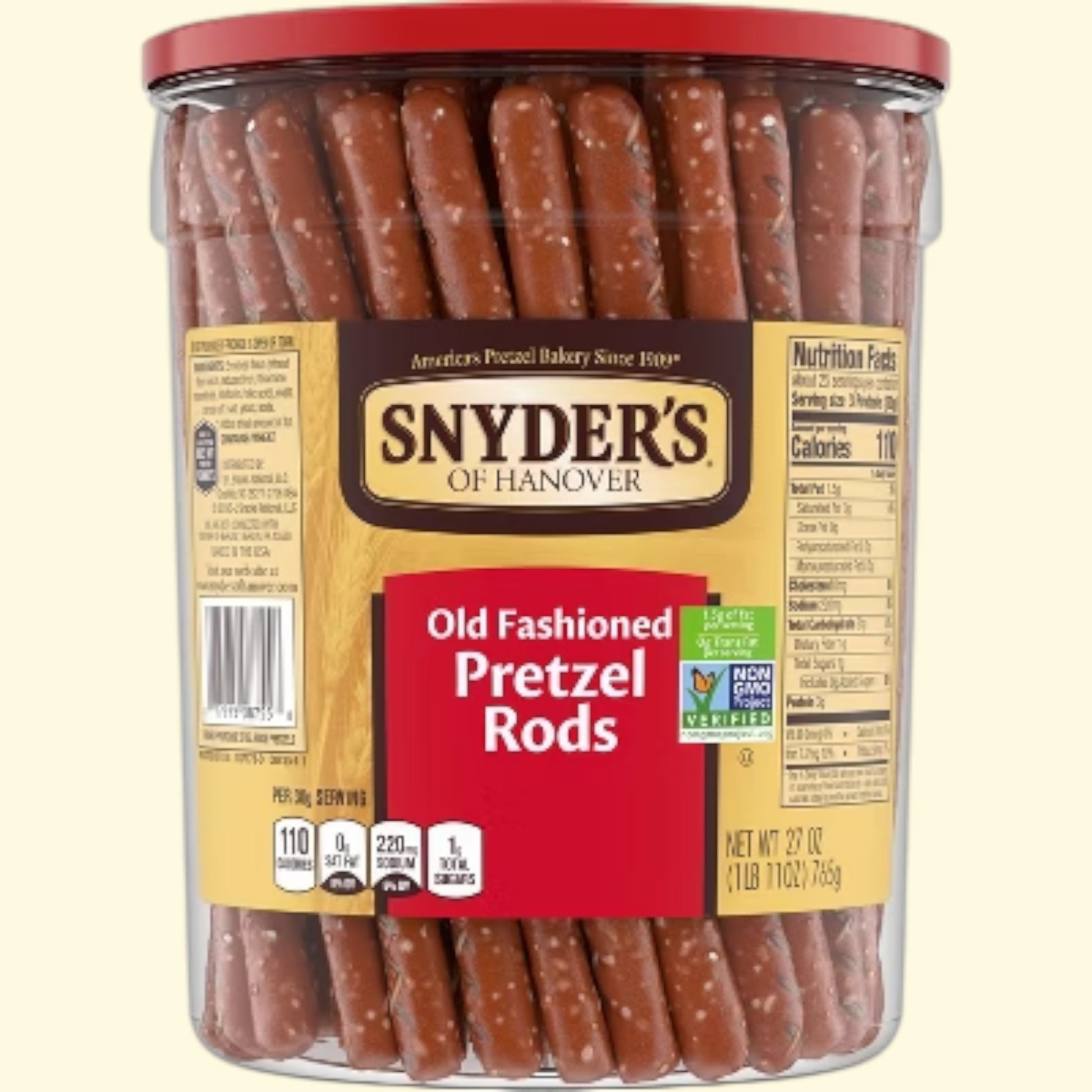 Snyder's of Hanover Pretzel Rods, 27oz — authentic US product shipped worldwide by Treatspree