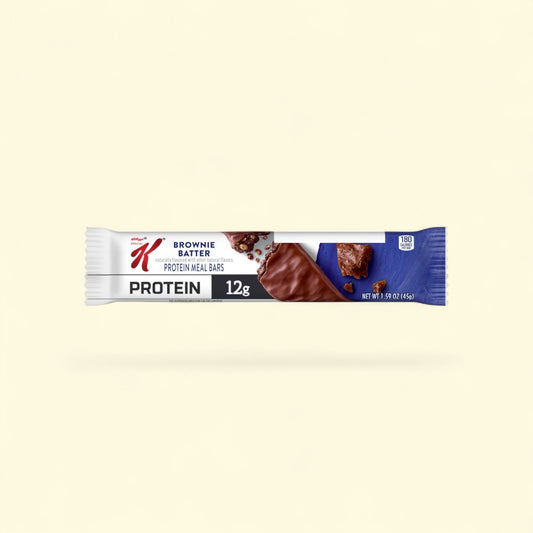 Treatspree Special K Brownie Batter Protein Meal Bars with 12g protein and 180 calories per bar.