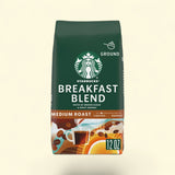 Starbucks Breakfast Blend Whole Bean Coffee, Medium Roast, 12 oz