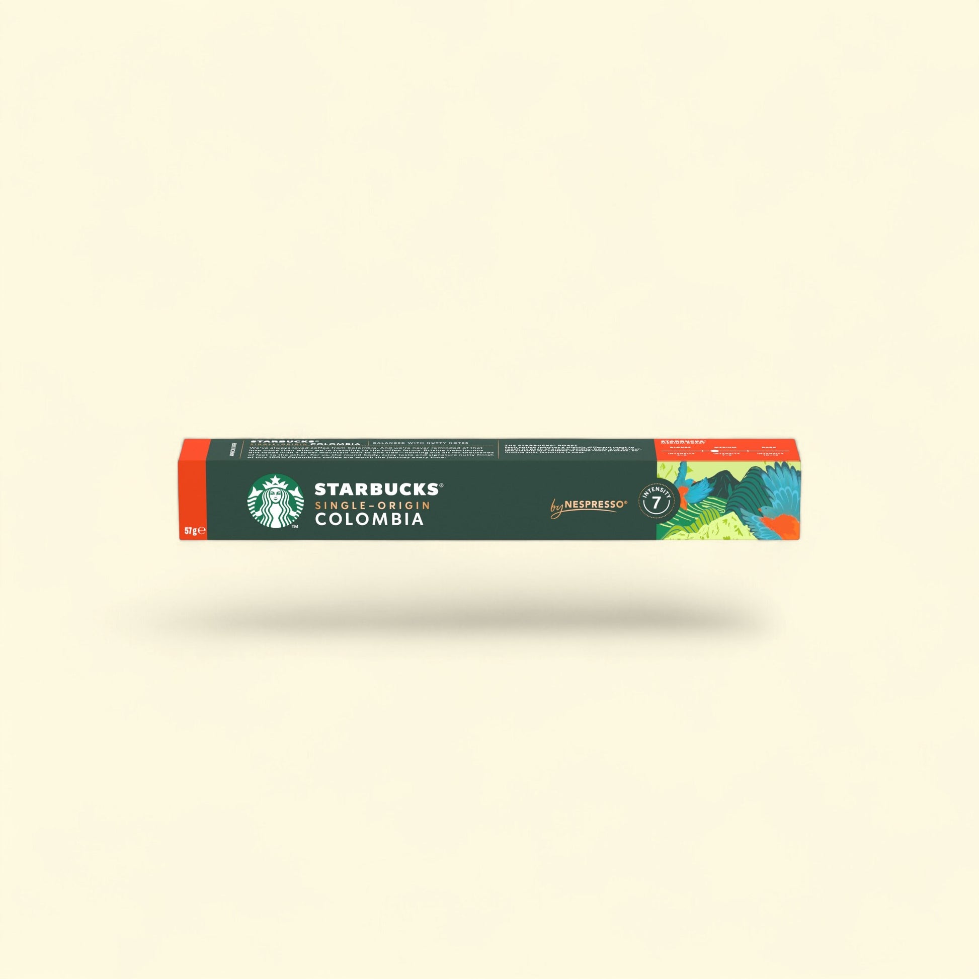Treatspree Starbucks Single-Origin Colombia Nespresso Vertuo coffee pods, medium roast, intensity 7, 10 count.