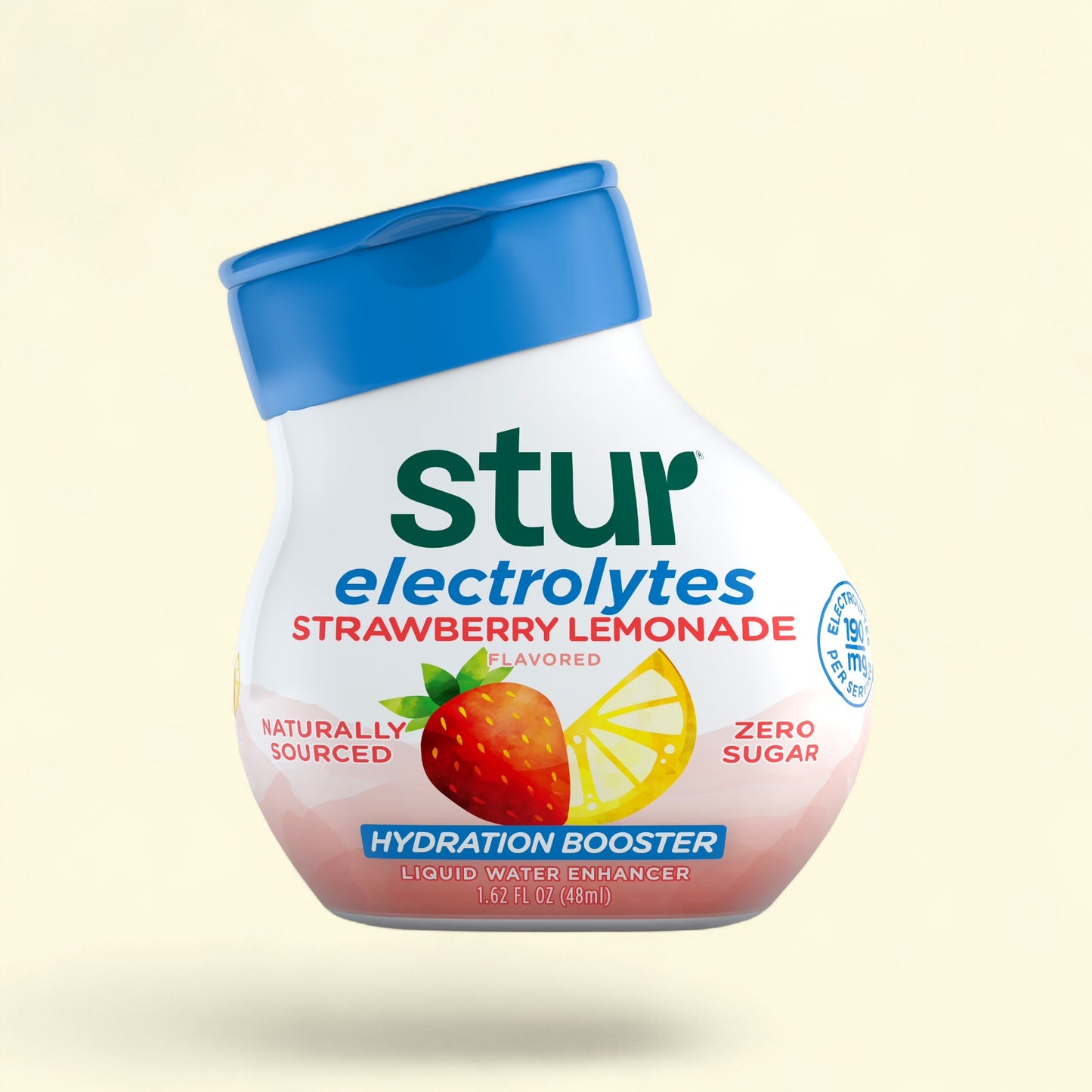 Treatspree Stur Strawberry Lemonade Electrolyte Hydration Booster, zero sugar liquid water enhancer with B vitamins and antioxidants.