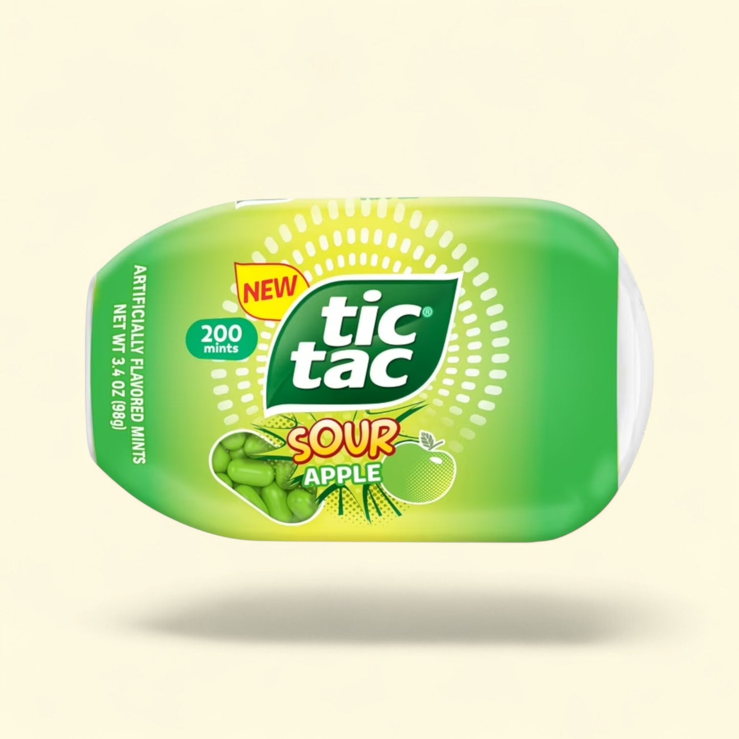 Treatspree Tic Tac Sour Apple Mints, 200 count, artificially flavored, green apple flavor.