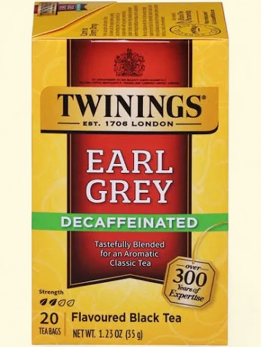 Treatspree Twinings of London Decaffeinated Earl Grey Black Tea Bags, 20 count. Classic aromatic blend with bergamot.