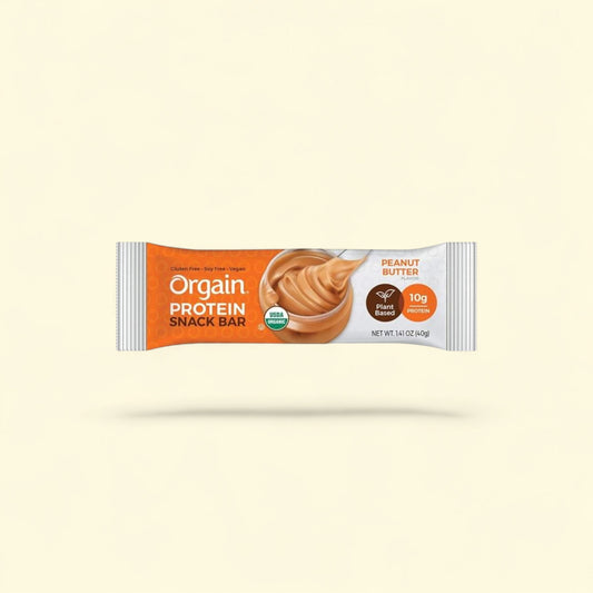 Orgain Protein Snack Bars, Peanut Butter, 16.9oz, 12ct — authentic US product shipped worldwide by Treatspree