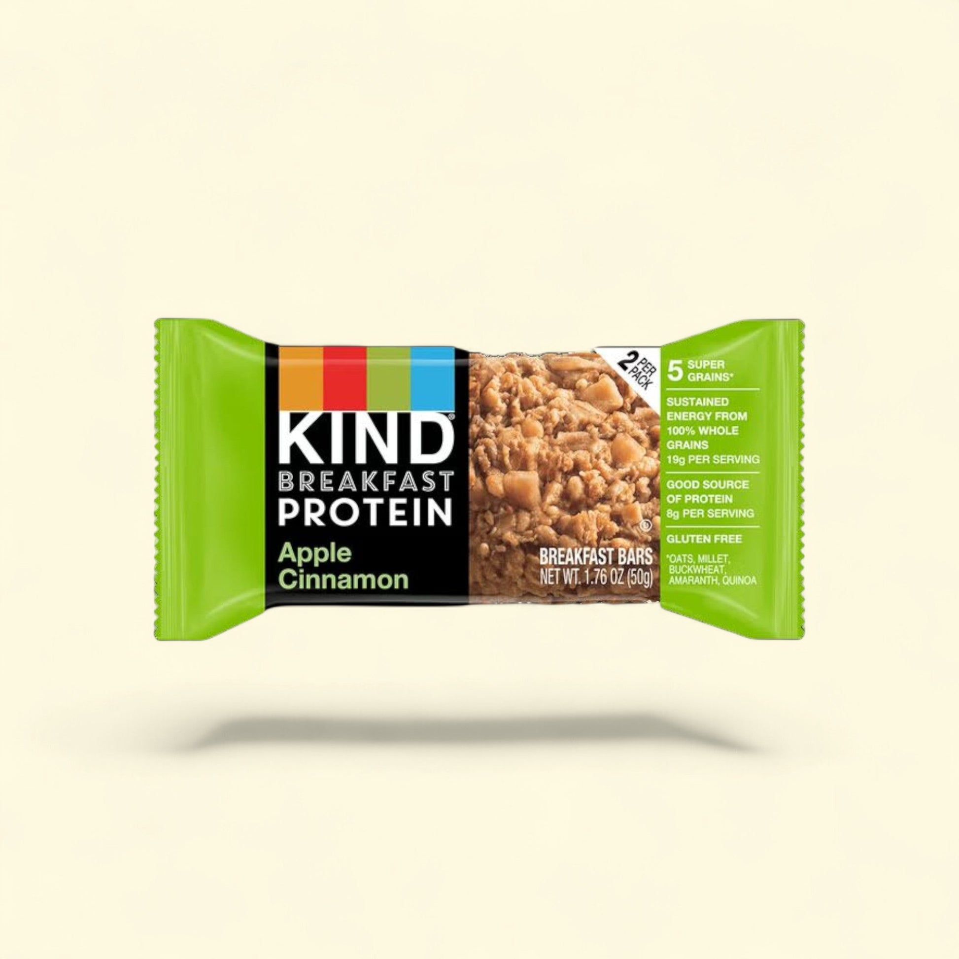 KIND, Apple Cinnamon Breakfast Protein Bars, 6-Count — authentic US product shipped worldwide by Treatspree