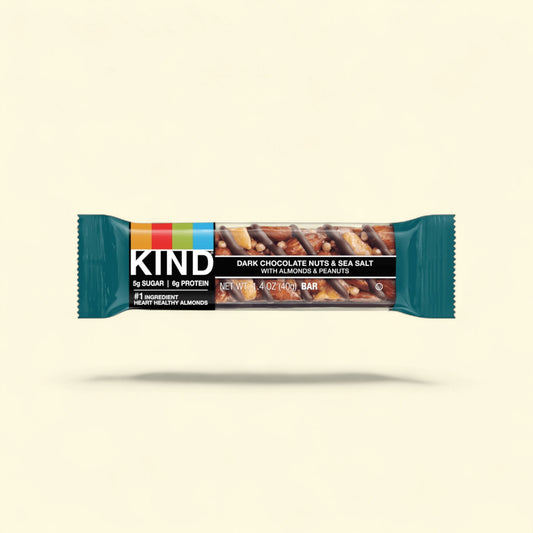 KIND Dark Chocolate Nuts & Sea Salt Snack Bars, 1.4 oz, 6 Count — authentic US product shipped worldwide by Treatspree